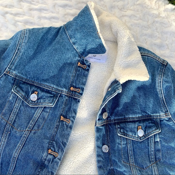 Zara Jackets & Coats Zara Jean Jacket With White Fur Poshmark